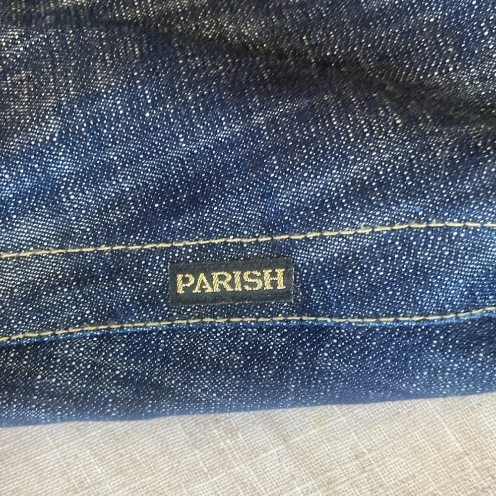 Parish Health Wealth &Wisdom Men’s Jeans Size 38 Dark Wash Button Fly Streetwear
